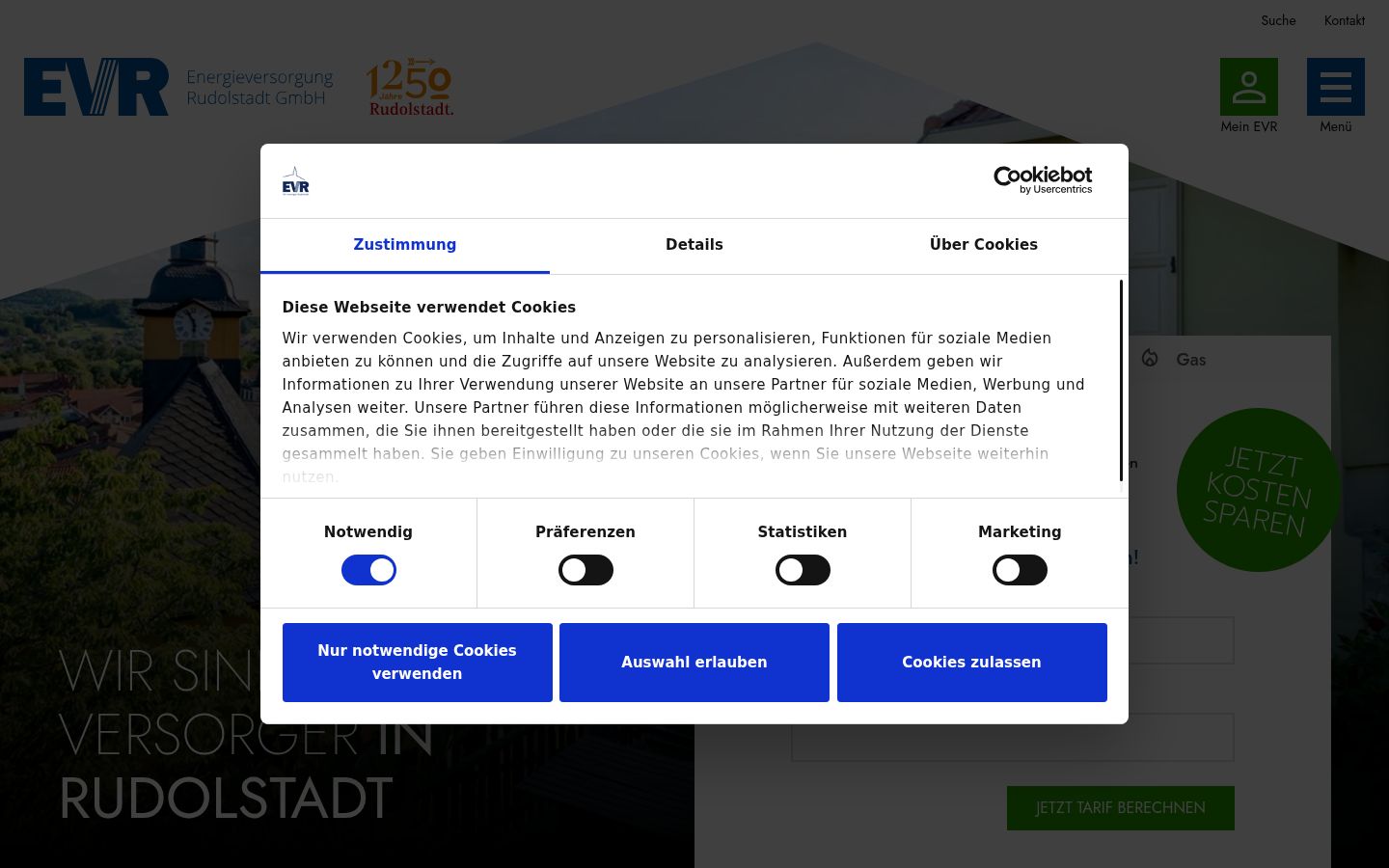Capture d'écran de la bannière de consentement affichée avant toute interaction