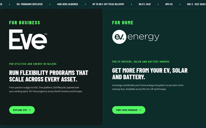 Screenshot of ev.energy