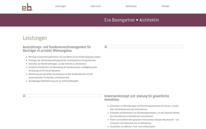 Snímek obrazovky eva-baumgartner.de