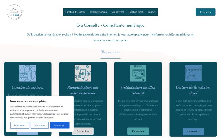 Screenshot of eva-consulte.com