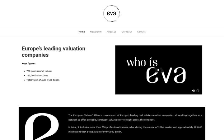 Screenshot of eva-euvaluersalliance.com