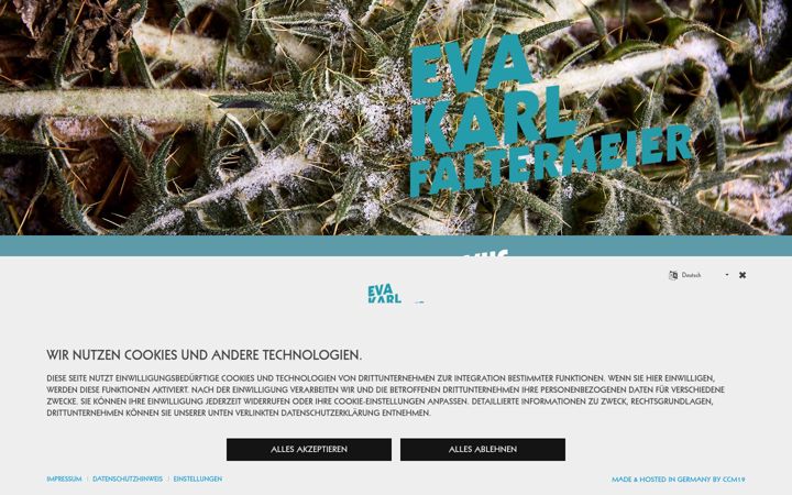 Screenshot di eva-karl-faltermeier.de