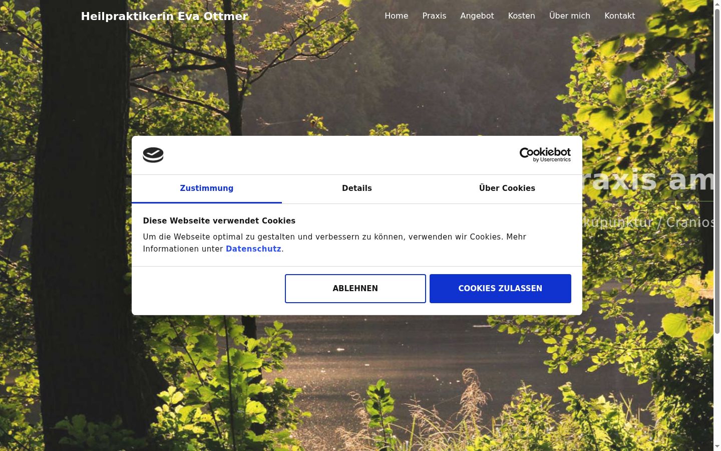 Screenshot van de toestemmingsbanner zoals getoond vóór enige interactie