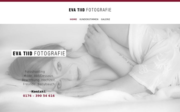 Capture d'écran de eva-tiid-fotografie.de