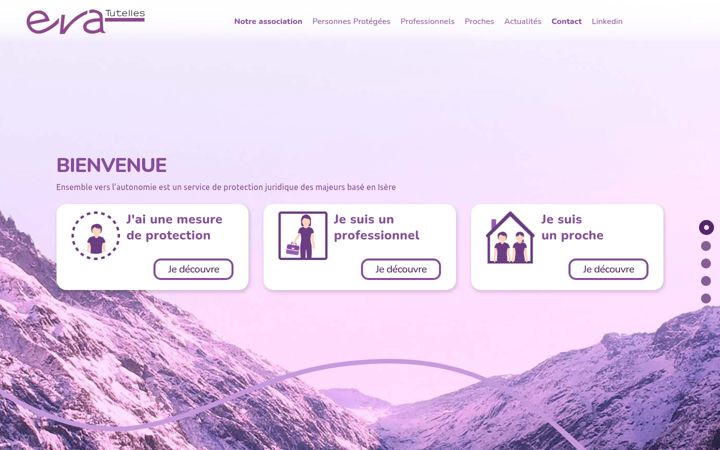 Screenshot di eva-tutelles.fr