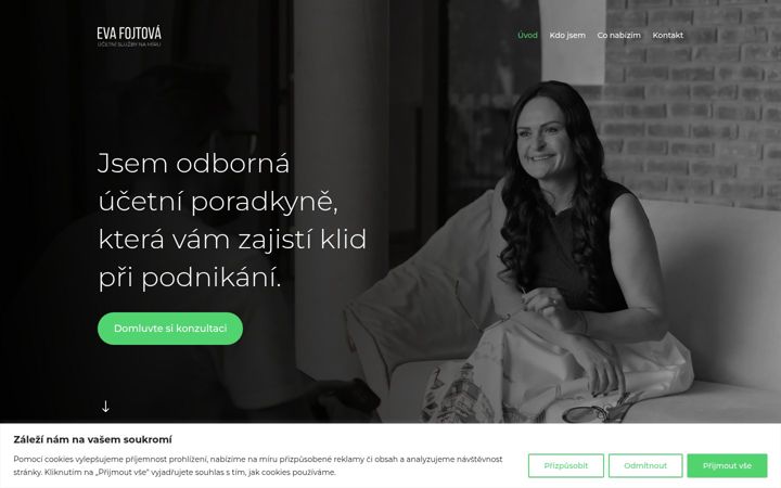 Snímek obrazovky eva-ucetnictvi.cz