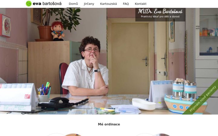 Screenshot of evabartosova.cz
