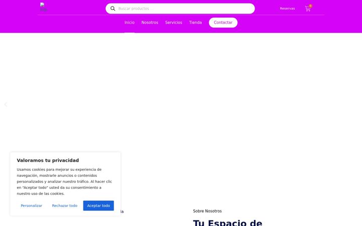 Screenshot of evabeautycenter.es