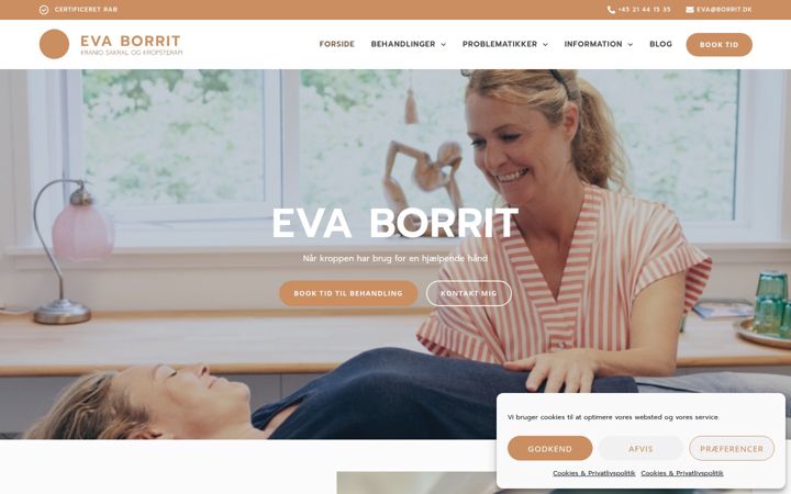 Ekrano kopija evaborrit.dk