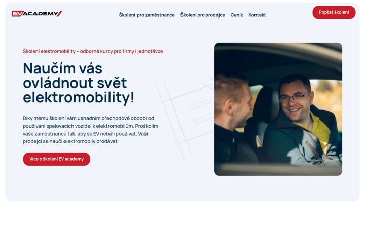 Screenshot of evacademy.cz