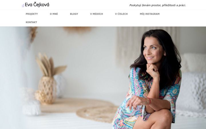 Screenshot of evacejkova.cz