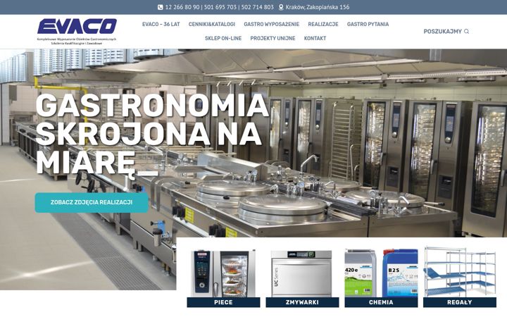 Skärmbild av evaco.pl