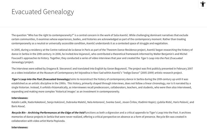 Captura de pantalla de evacuatedgenealogy.info