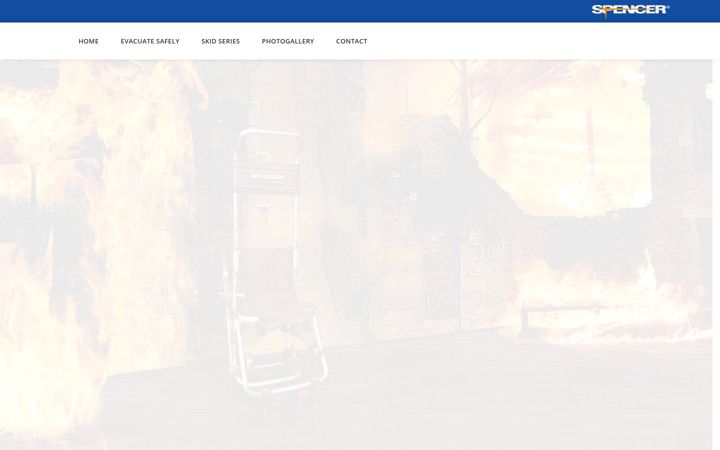 Screenshot of evacuationchairs.co.in