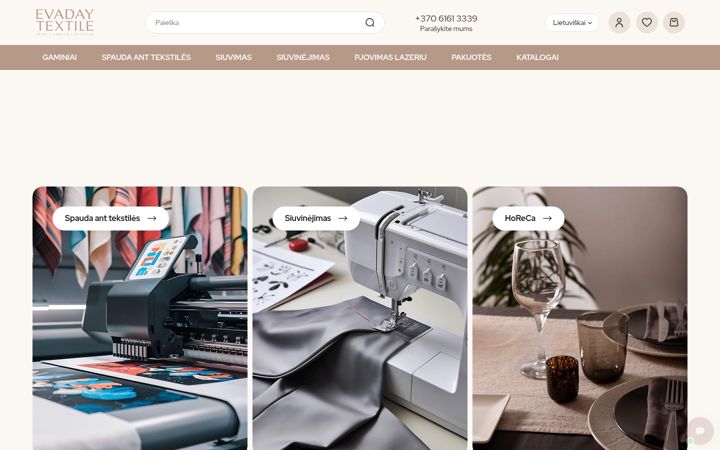 Screenshot of evadaytextile.com