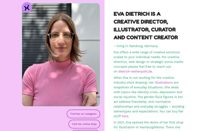 Screenshot of evadietrich.de