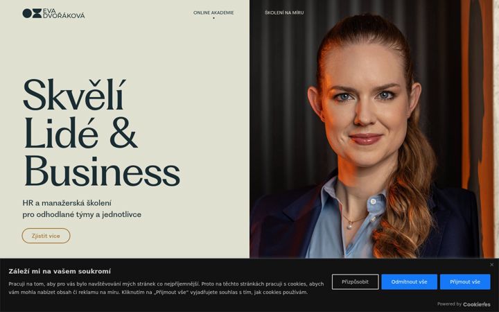 Screenshot of evadvorakova.com