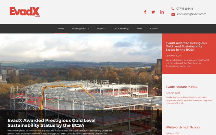 Screenshot of evadx.com