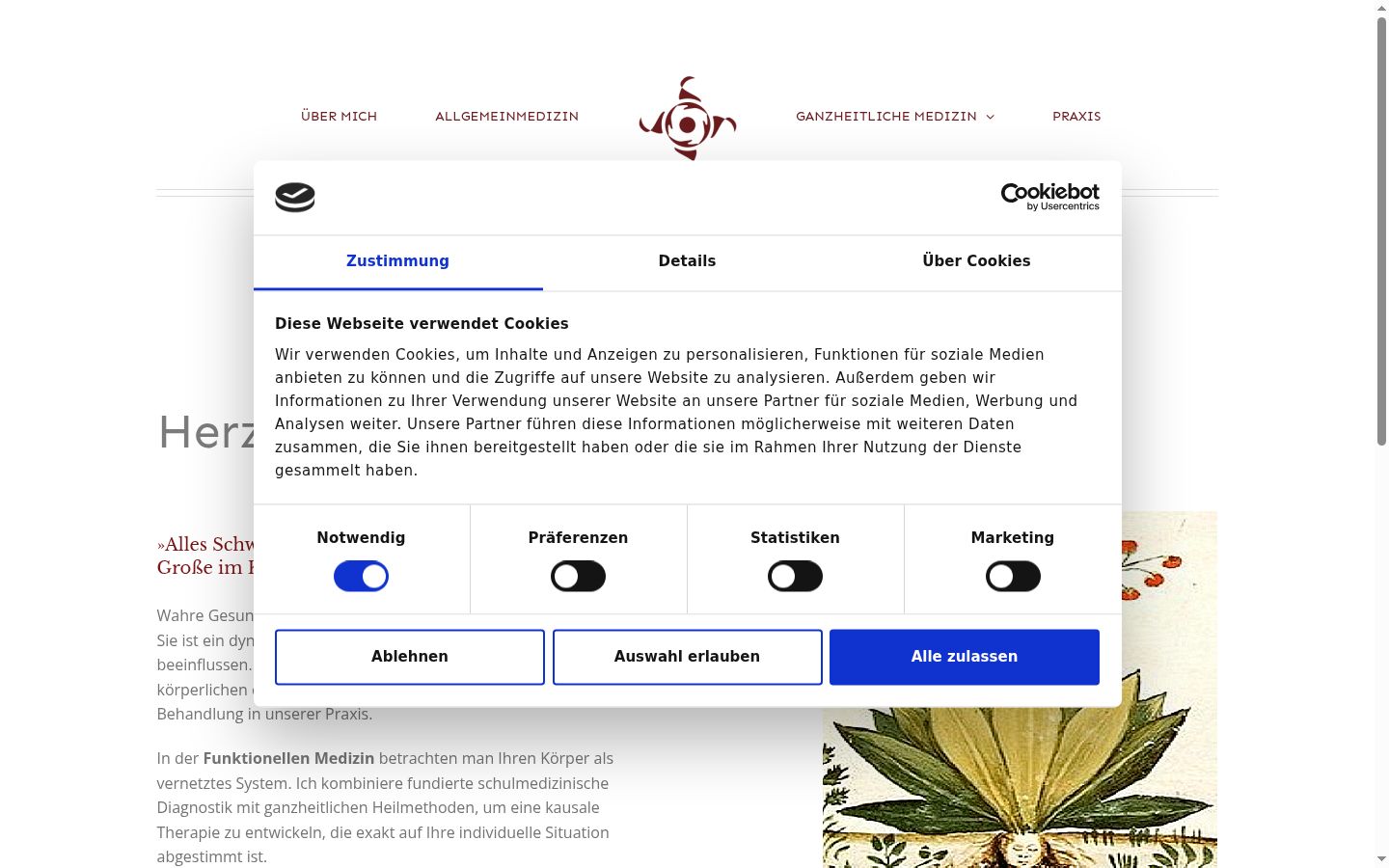 Képernyőkép a bármilyen interakció előtt megjelenő hozzájárulási bannerről