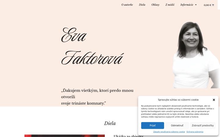 Screenshot von evafaktorova.sk