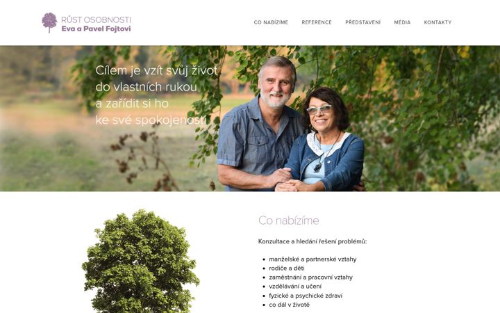 Screenshot of evafojtova.cz