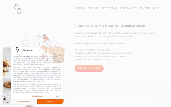 Screenshot von evago.fr