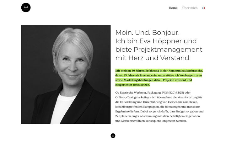 Screenshot of evahoeppner.de