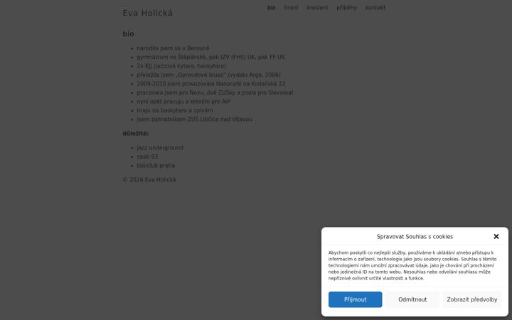 Screenshot of evaholicka.cz