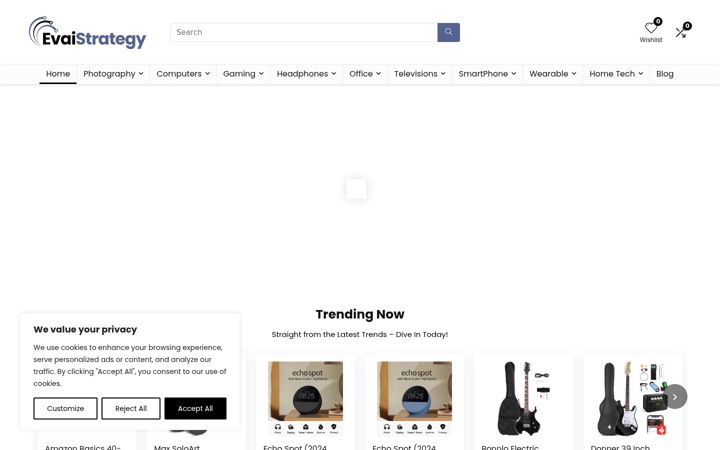 Screenshot of evaistrategy.com