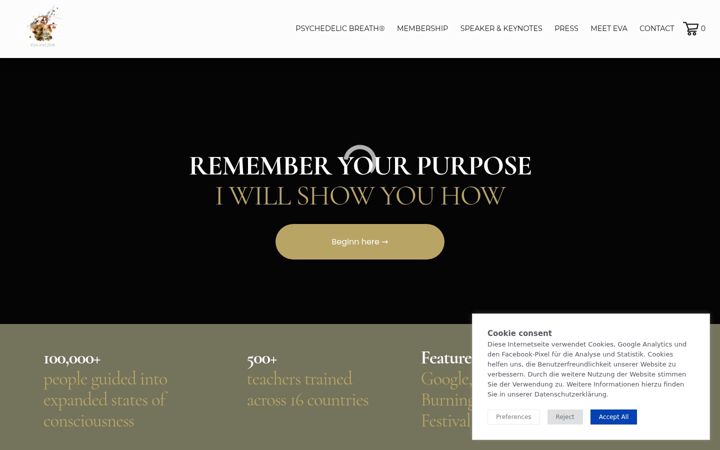 Screenshot of evakaczor.co