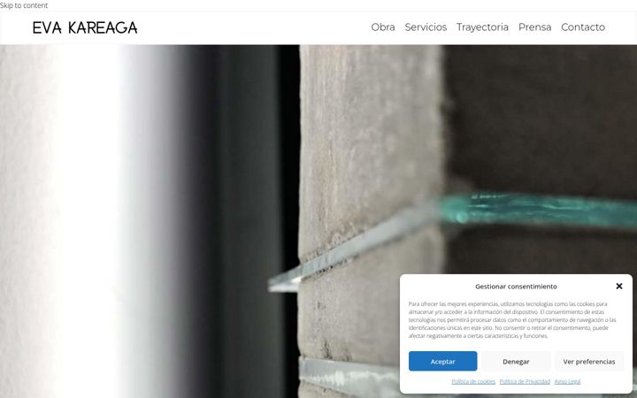 Screenshot of evakareaga.com