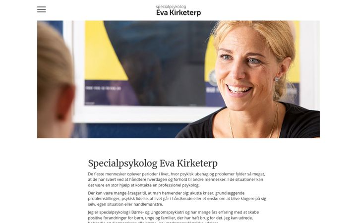 Zrzut ekranu evakirketerp.dk