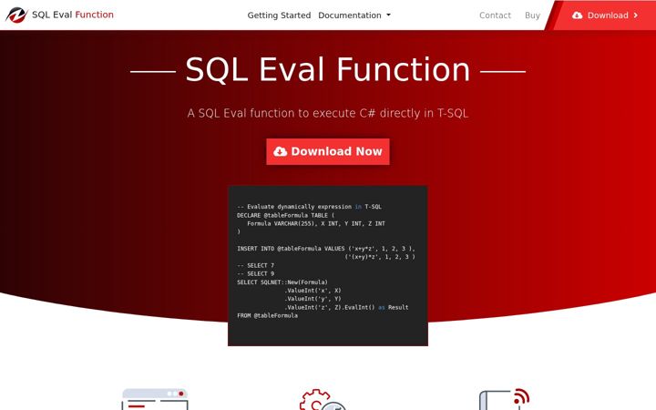 Skärmbild av eval-sql.net