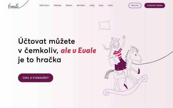 Screenshot of evala.cz