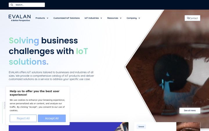 Screenshot of evalan.com