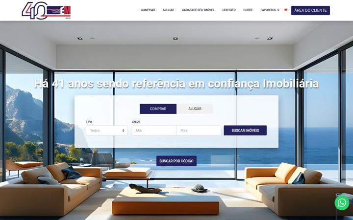 Screenshot ta' evaldomatos.com.br