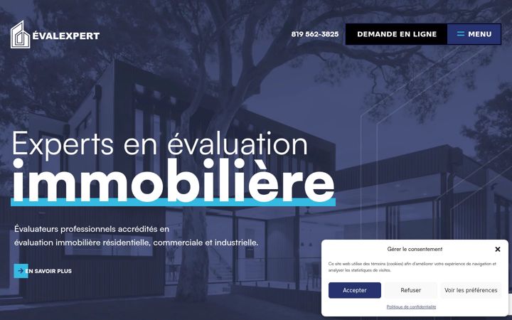 Screenshot of evalexpert.ca