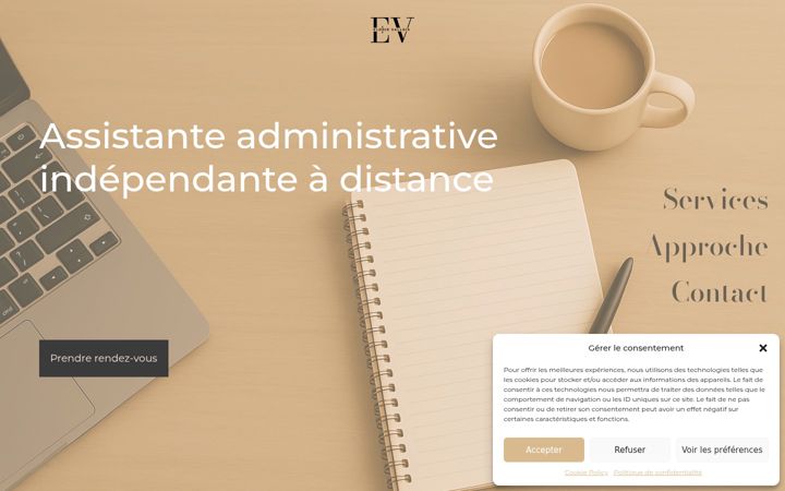 Screenshot of evallois-gestionadmin.com