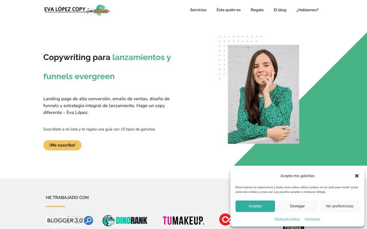 Screenshot of evalopezcopy.com