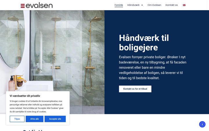 Zrzut ekranu evalsen.dk