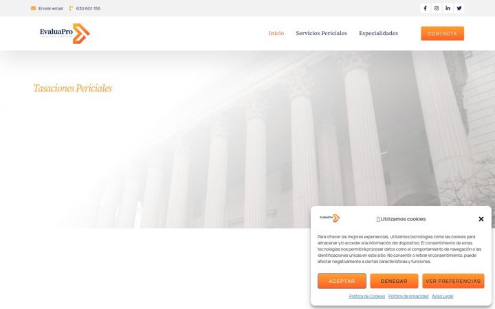 Screenshot of evaluapro.es