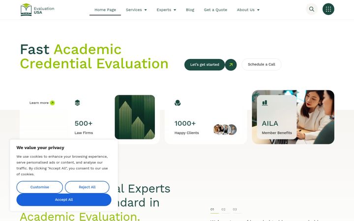 Screenshot of evaluation-usa.com