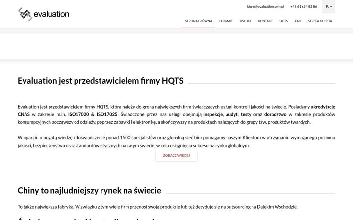 Skärmbild av evaluation.com.pl