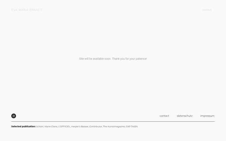 Screenshot of evamariabrandt.com
