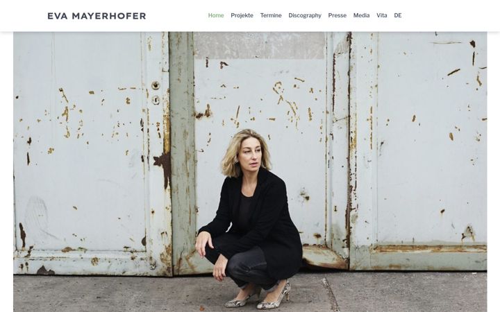 Screenshot of evamayerhofer.de