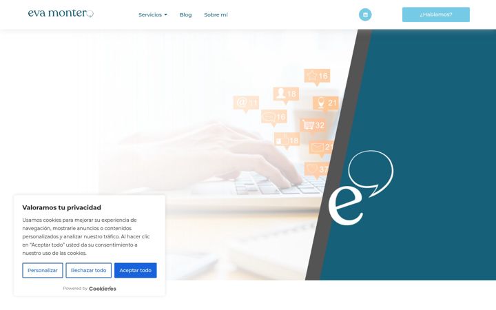 Screenshot of evamontero.es
