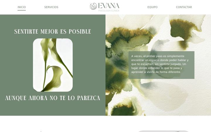 Screenshot of evanapsicologia.com