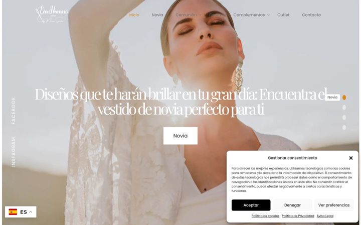 Screenshot of evanavarronovias.com