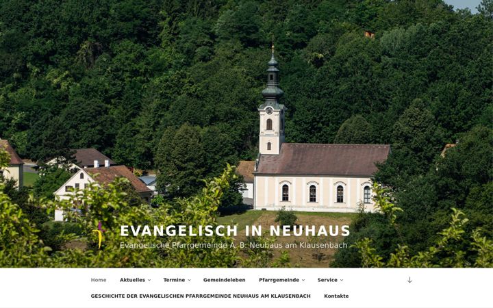 Screenshot of evang-neuhaus.at