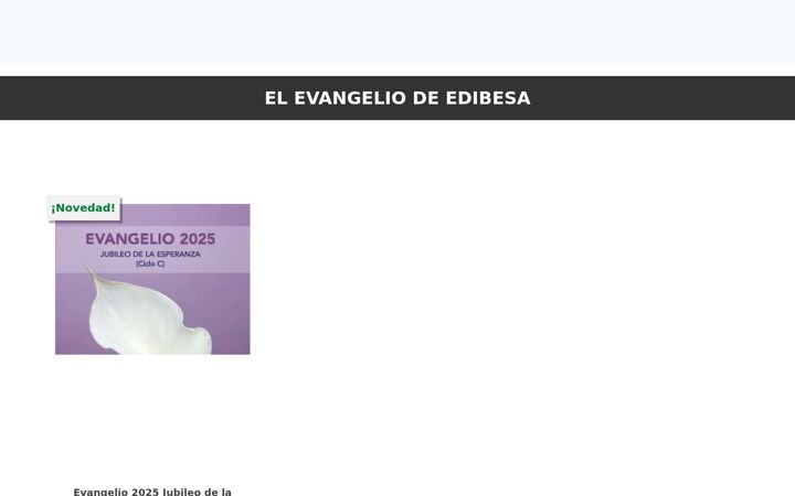 Screenshot of evangeliodeedibesa.com